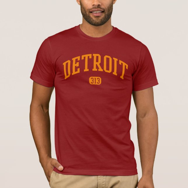 Detroit area code 313 T-Shirt (Front)