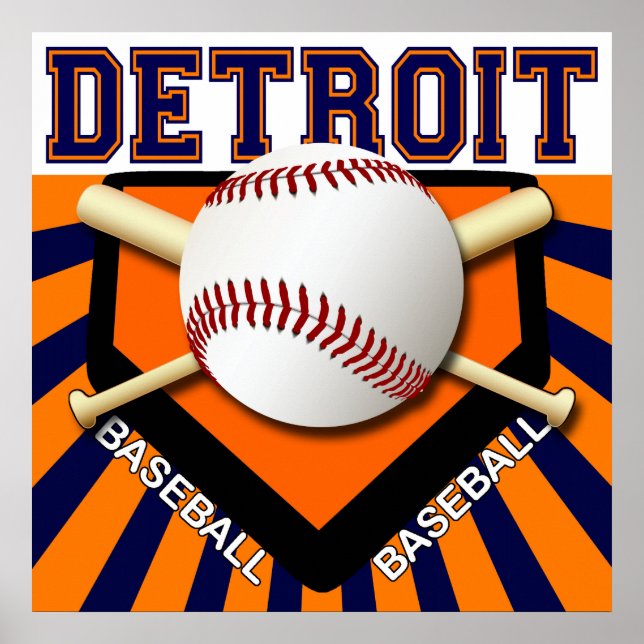 DETROIT BASEBALL POSTER (Front)