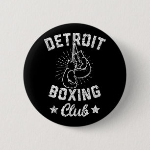 Detroit Boxing Club - Vintage Boxer Gloves  Button