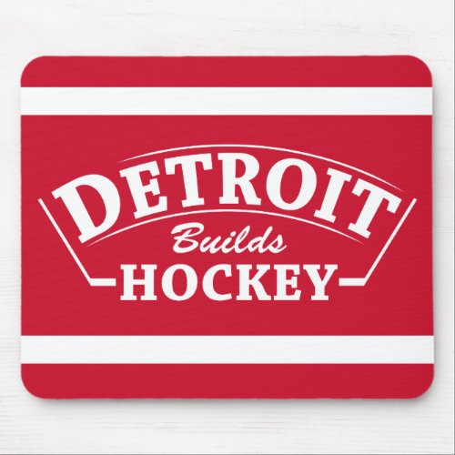 Detroit Builds Hockey Mouse Pad