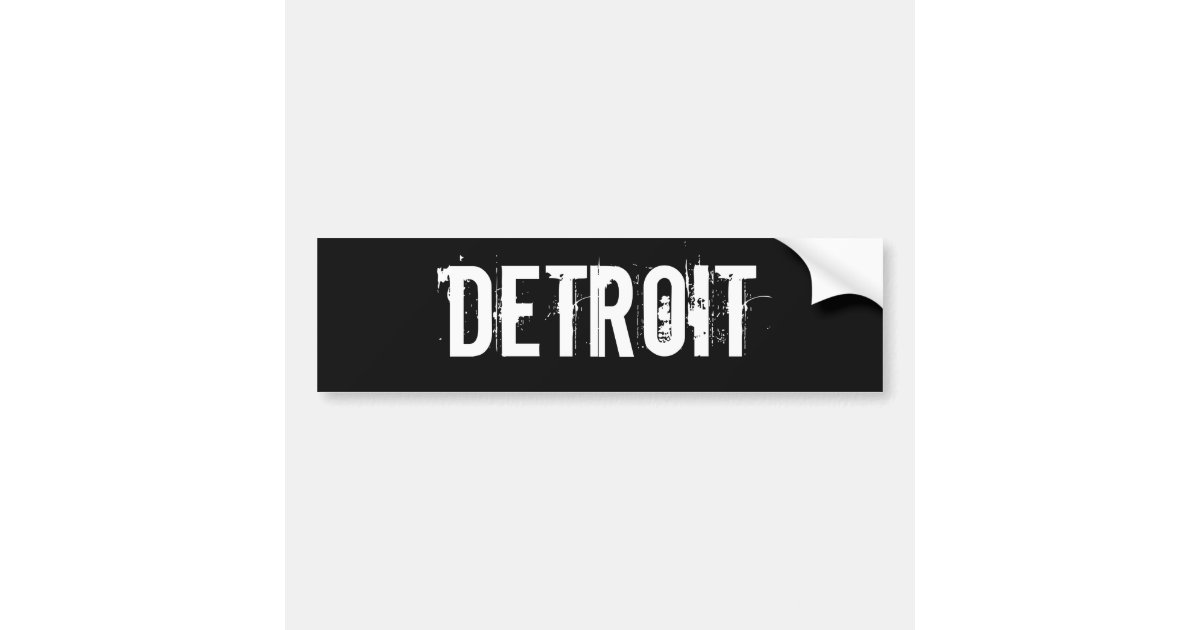 Detroit Bumper Sticker | Zazzle