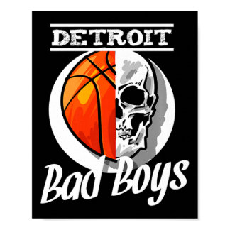 Detroit Byd Boys Bysketbyll Skull Usa  Poster
