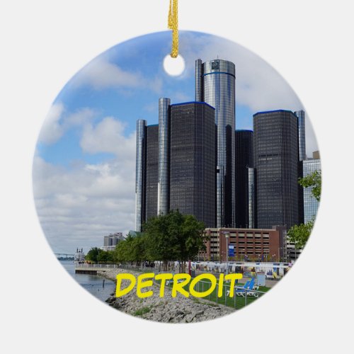 Detroit Christmas Ornament