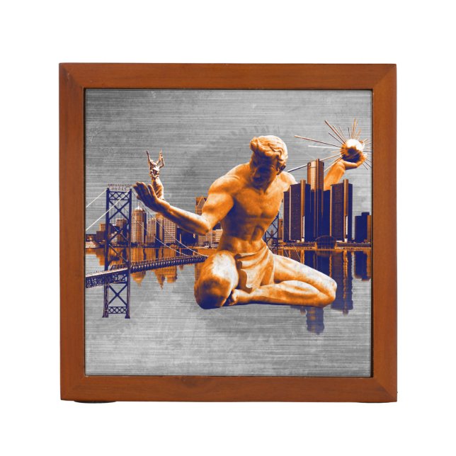 Detroit City Desk Organizer (Front)