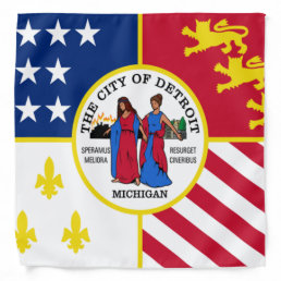 Detroit City flag Bandana