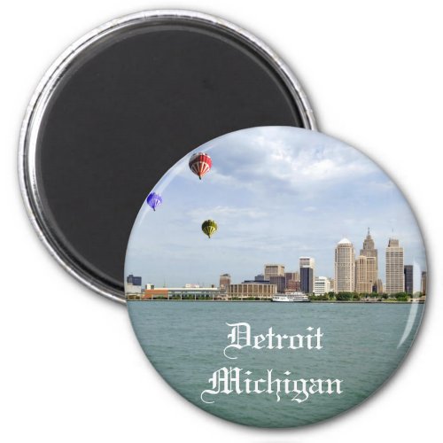 Detroit City Michigan Magnet