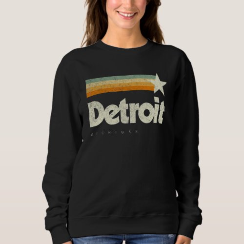 Detroit City Michigan Unique Cool Classic American Sweatshirt