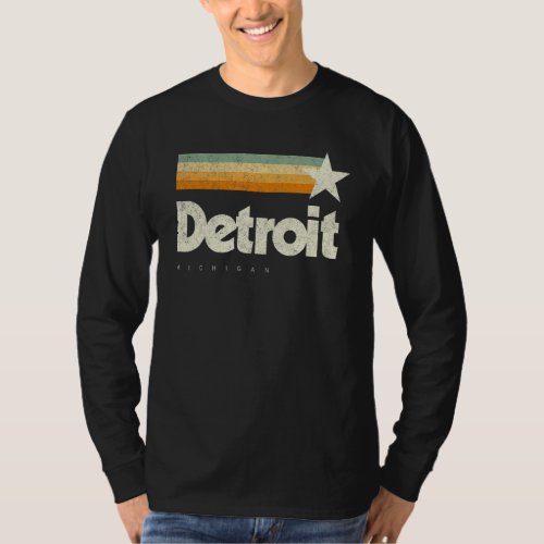 Detroit City Michigan Unique Cool Classic American T_Shirt