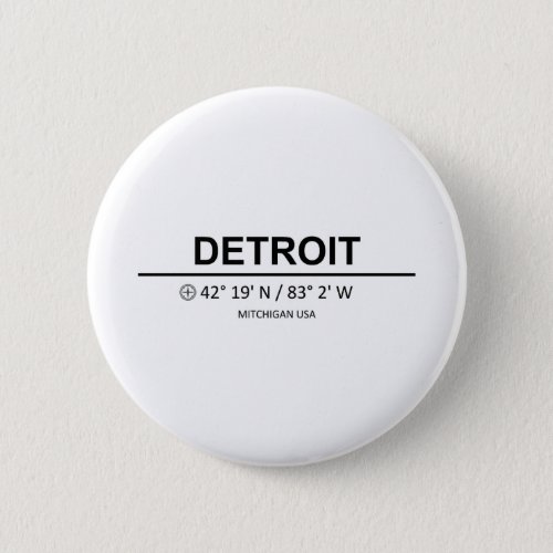 Detroit Coordinaten _ Detroit Coordinates Button