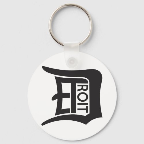 Detroit D Keychain