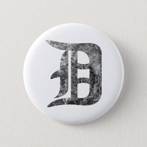 Detroit D wash Pinback Button
