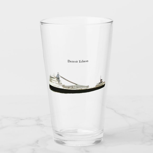 Detroit Edison glass (Front)