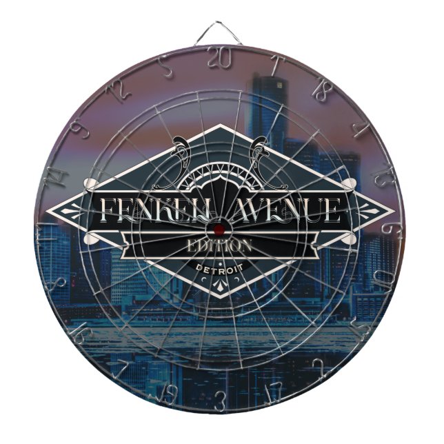 Detroit - Fenkell Edition Dart Board (Front)