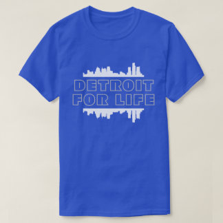 Detroit for Life - Football Skyline T-Shirt