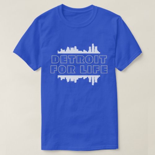Detroit for Life _ Football Skyline T_Shirt