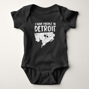 Detroit Gift Funny Michigan Is Home Baby Bodysuit