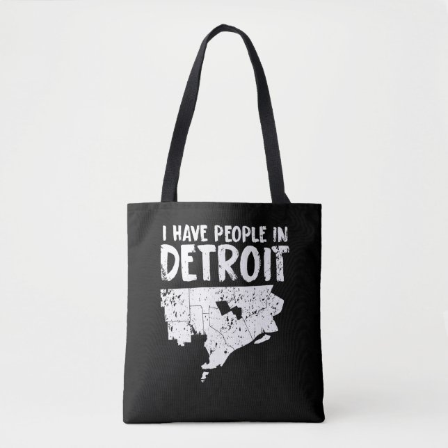 Detroit Gift Funny Michigan Is Home Tote Bag (Front)