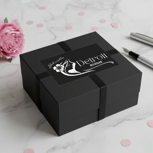 Detroit Hibiscus Customizable Sticker (Detroit Hibiscus Customizable Sticker)