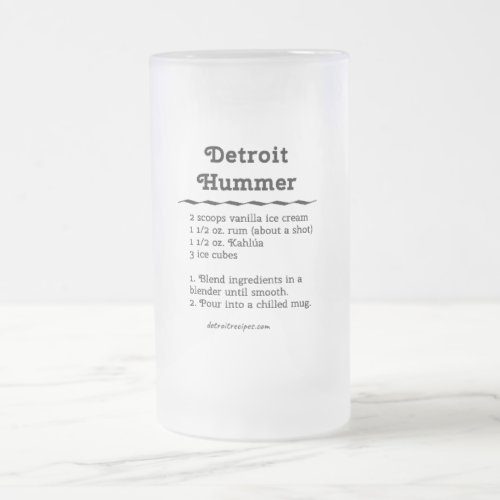 Detroit Hummer Frosted Mug