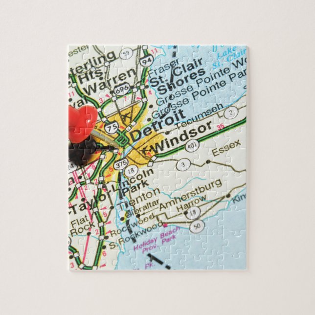 Detroit Jigsaw Puzzle (Vertical)