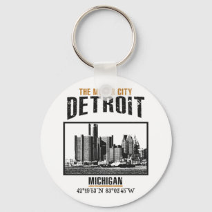 Detroit Keychain