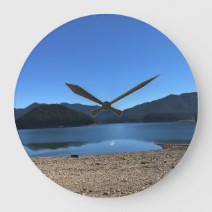 Detroit Lake, Oregon Large Clock