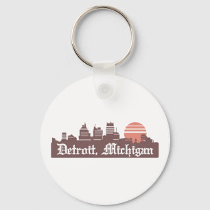 Detroit Linesky Keychain