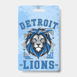 Detroit Lions football Badge