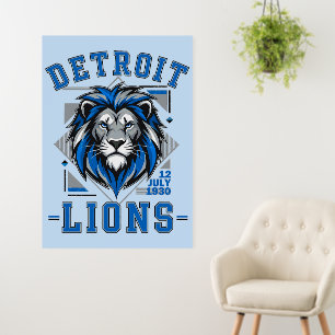 Detroit Lions football Foam Board