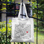 Detroit Love Locator | City Map Wedding Welcome Tote Bag