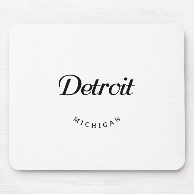 Detroit MI Mouse Pad (Front)