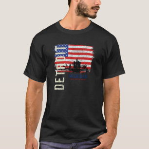 Detroit Michigan Amerika Usa T-Shirt