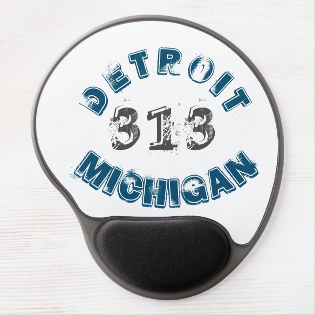 Detroit Michigan Area Code Gel Mouse Pad (Front)