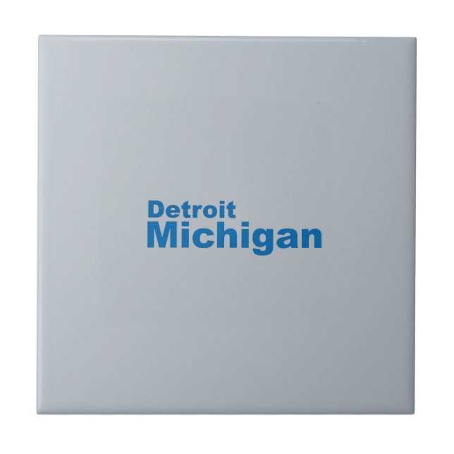 Detroit, Michigan Ceramic Tile (Front)
