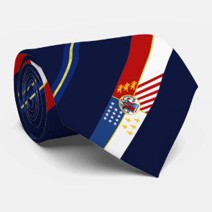 Detroit (Michigan) city flag Neck Tie