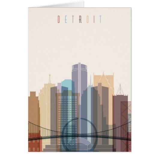 Detroit, Michigan | City Skyline (Front)