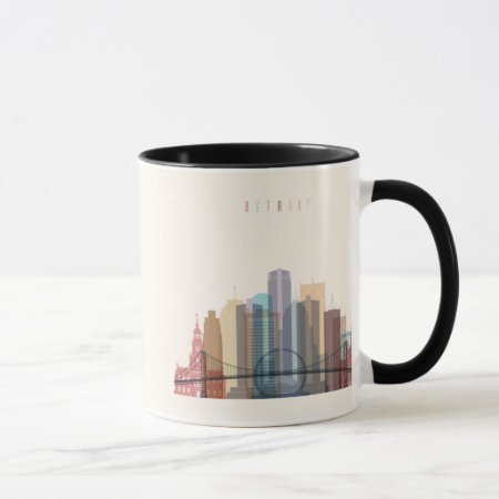 Detroit, Michigan | City Skyline Mug