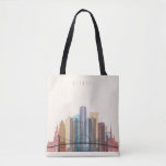 Detroit, Michigan | City Skyline Tote Bag at Zazzle