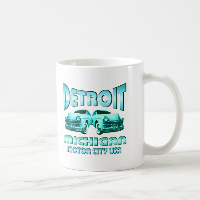 Detroit Michigan Coffee Mug (Right)