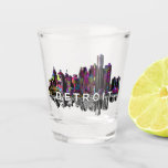 Detroit, Michigan in graffiti  Shot Glass