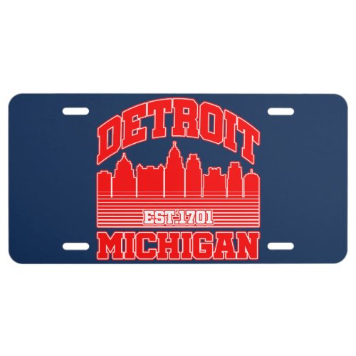 DetroitMichigan License Plate