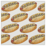 Detroit Michigan MI Coney Island Hot Dog Hotdog Fabric