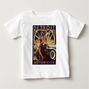 Detroit, Michigan Motor City Baby T-Shirt
