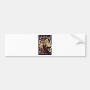 Detroit, Michigan Motor City Bumper Sticker