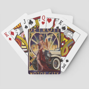Detroit, Michigan Motor City Poker Cards