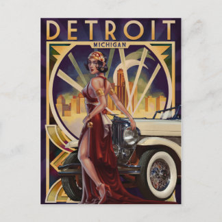 Detroit, Michigan | Motor City Postcard