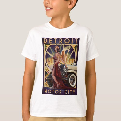 Detroit Michigan  Motor City T_Shirt