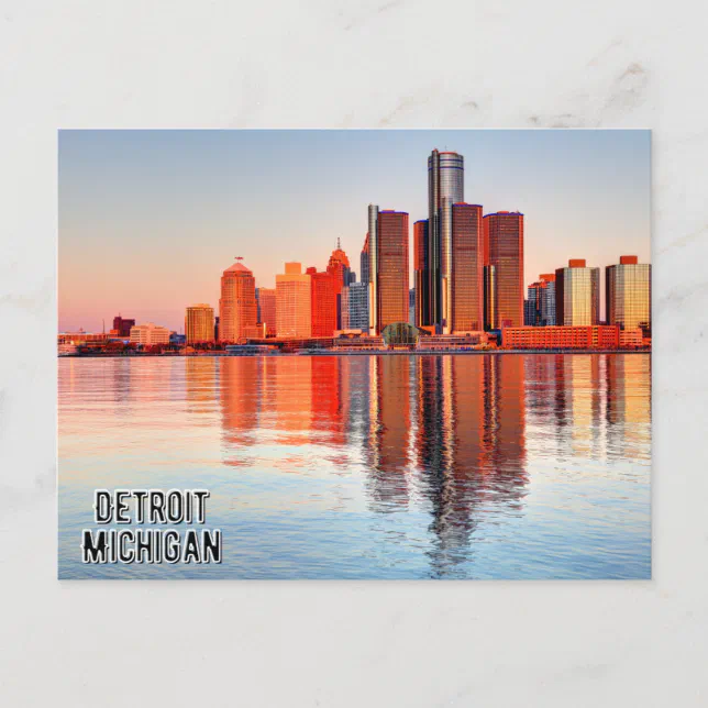Detroit Michigan Postcard Zazzle