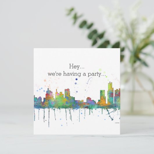 DETROIT, MICHIGAN SKYLINE (Standing Front)