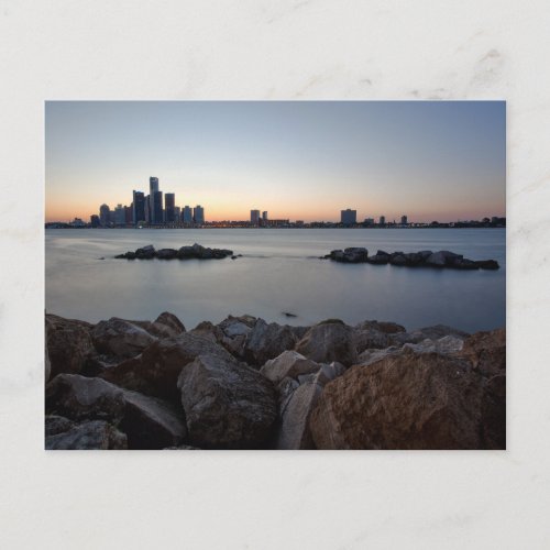 Detroit Michigan Skyline Postcard